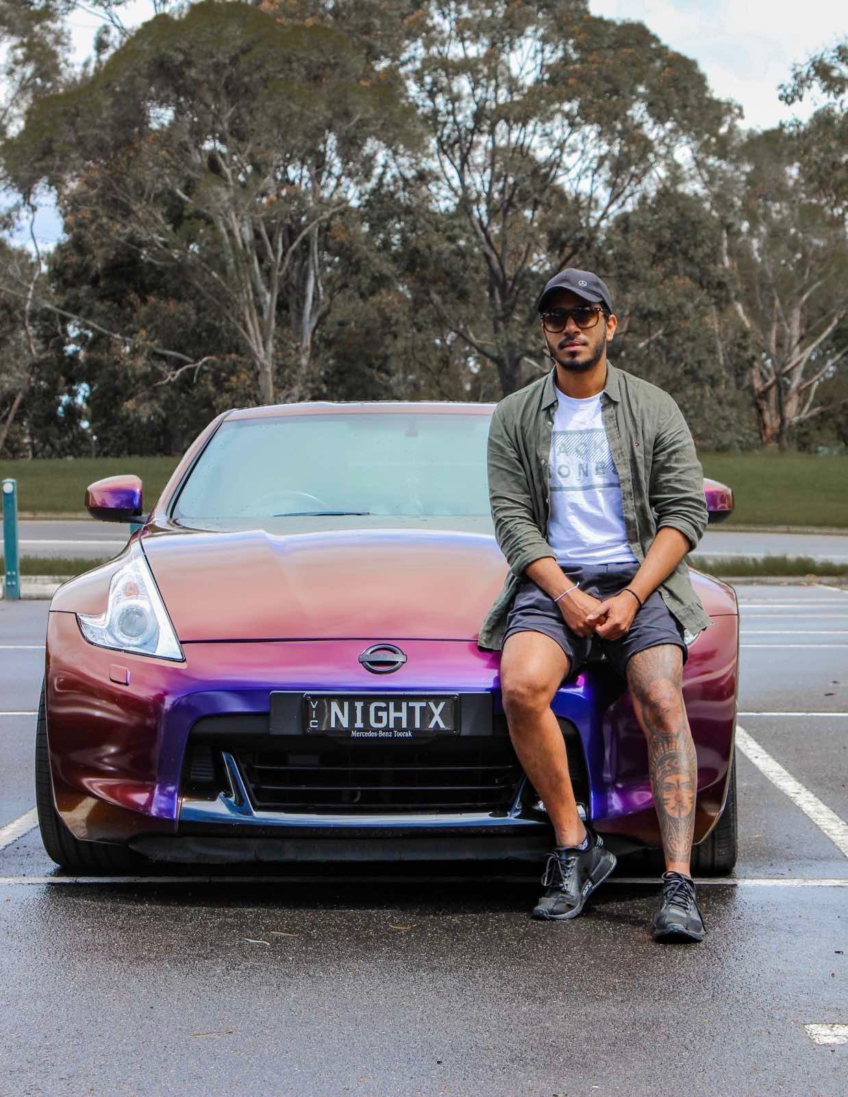 Founder with car
